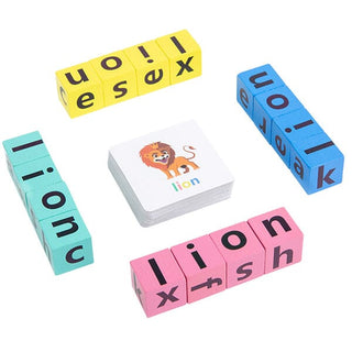 Sank Wooden CVC Word Spelling Games