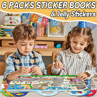 Sakerplus® Reusable Sticker Books For Toddlers