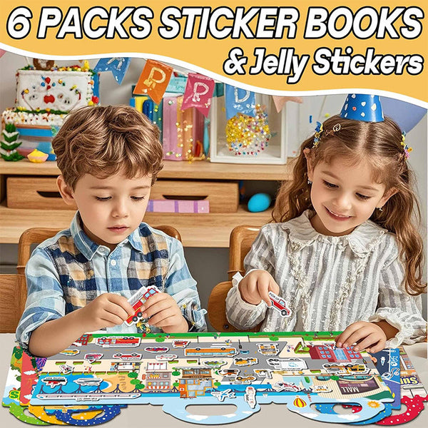 Sakerplus® Reusable Sticker Books For Toddlers
