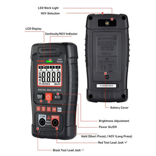 Sakerplus EBTN LCD Smart Digital Multimeter