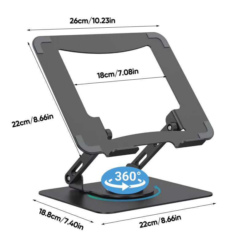 Sakerplus Laptop Stand Aluminum Alloy Rotating Bracket