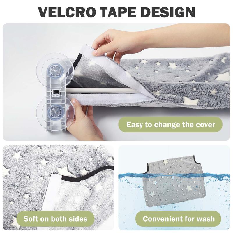 Sakerplus® Dark Foldable Pet Hammock for Window