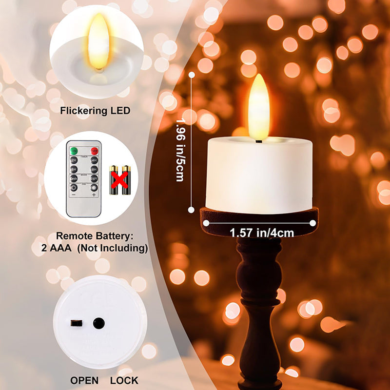 Sakerplus® Rechargeable Waterproof LED Tea Lights