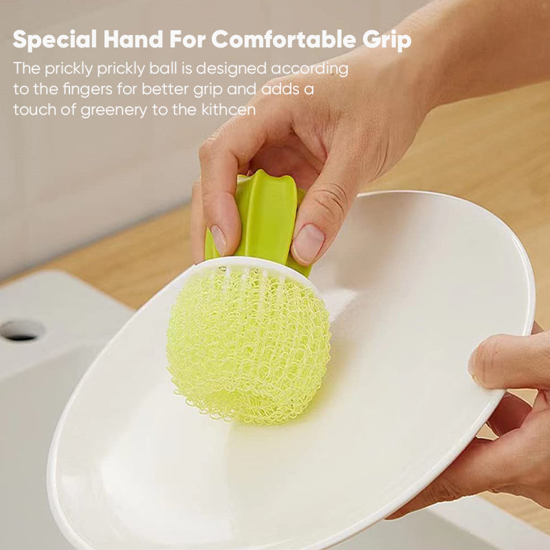 SAKER® Cactus Dish Scrub Brush