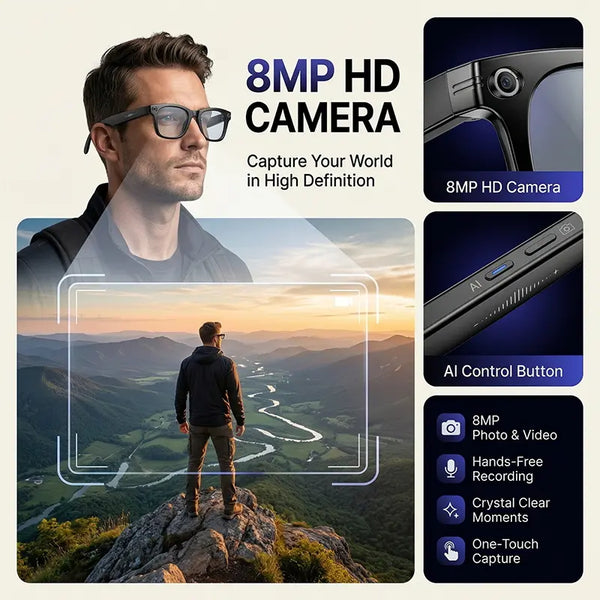 Sakerplus® Multifunctional AI Smart Glasses With Camera