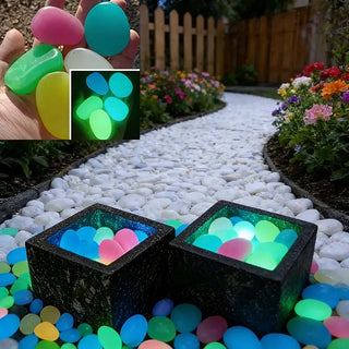 Sakerplus®  Glowing Pebbles For Garden Paths