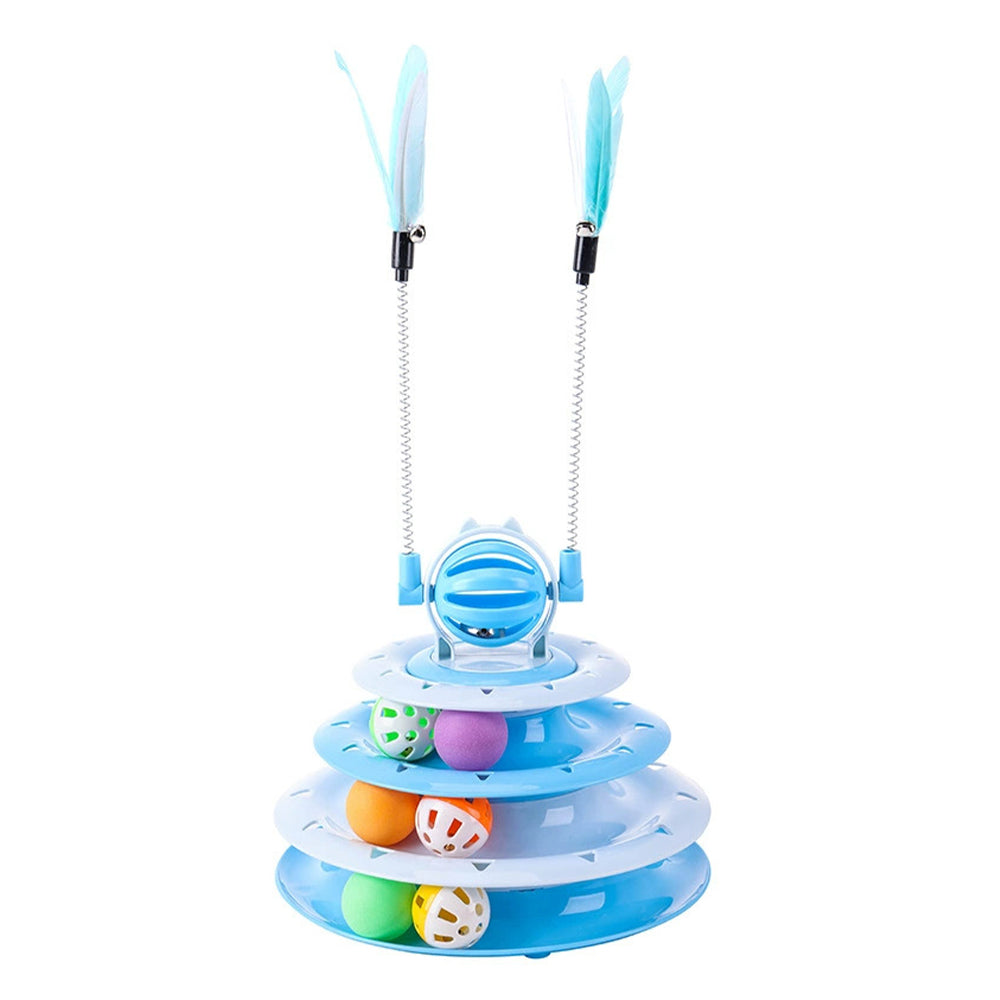 Sakerplus® Cat Toy 4-Level Interactive Roller