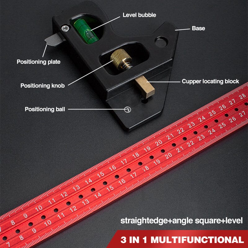 SAKER® Combination Square Ruler