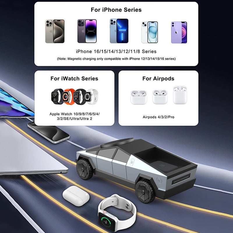 Sakerplus 3 in 1 Charging Station Cybertruck