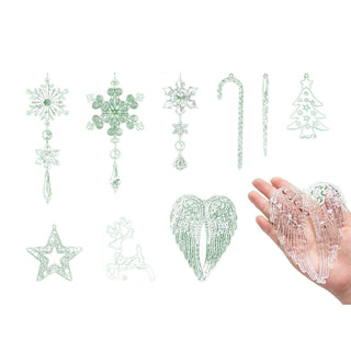 Sakerplus® Acrylic Crystal Christmas Ornaments