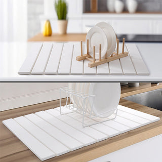 Sakerplus Collapsible Diatomaceous Dish Drying Mat