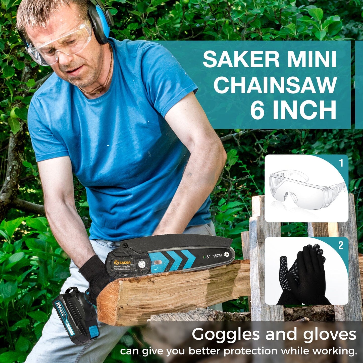 Saker® Mini Chainsaw