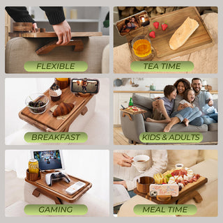 Saker 4-in-1 Couch Arm Table