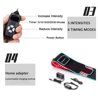 Sakerplus Infrared Light Waist Relaxation Massage Band