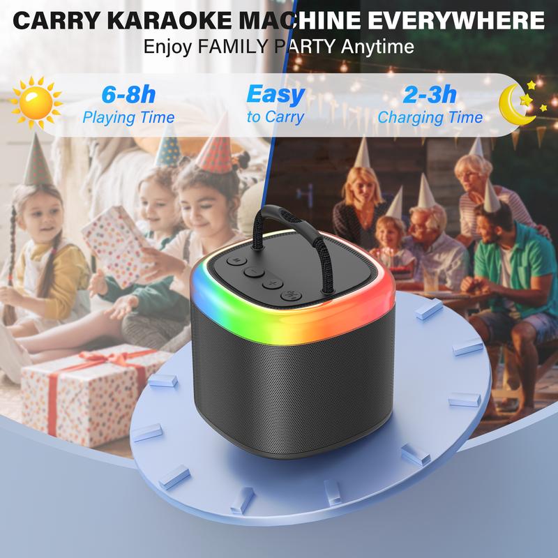 Sakerplus® Mini Portable Karaoke Speaker Set