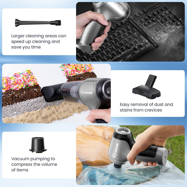 Sakerplus® Mini Handheld Cordless Vacuum Cleaner