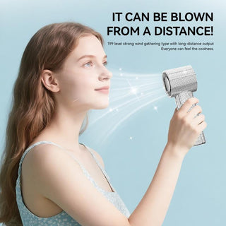 Sakerplus® Luxury Rechargeable Handheld Turbo Fan