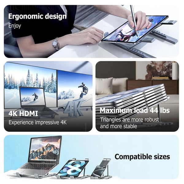 Sakerplus® 8-in-1 USB-C Laptop Docking Station