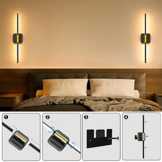 Sakerplus® Rechargeable Wireless Dual Head Wall Sconces