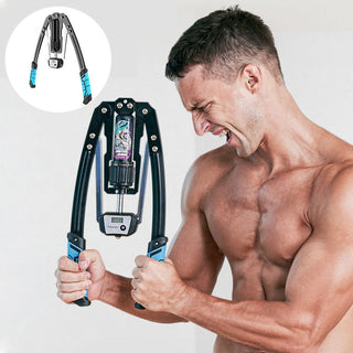 Sakerplus Adjustable Hydraulic Arm Strength Trainer (with LED counter)