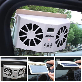 Sakerplus Car Solar Powered Window Exhaust Fan