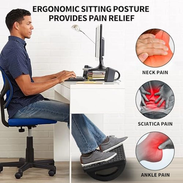 Sakerplus® Under Desk Footrest For Office Comfort