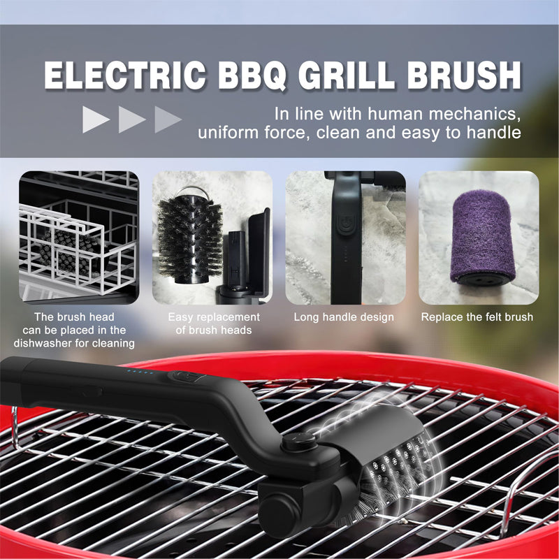 Sakerplus Electric 3-Speed Grill Brush