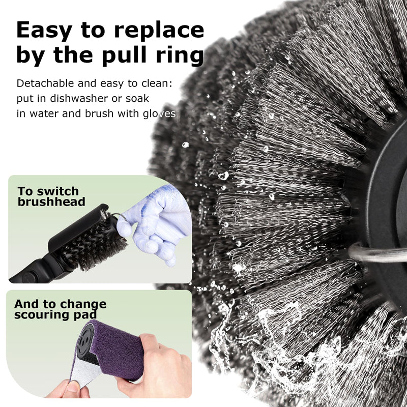 Sakerplus Electric 3-Speed Grill Brush