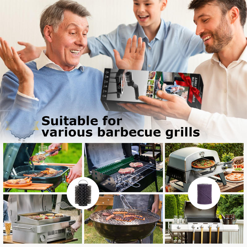 Sakerplus Electric 3-Speed Grill Brush