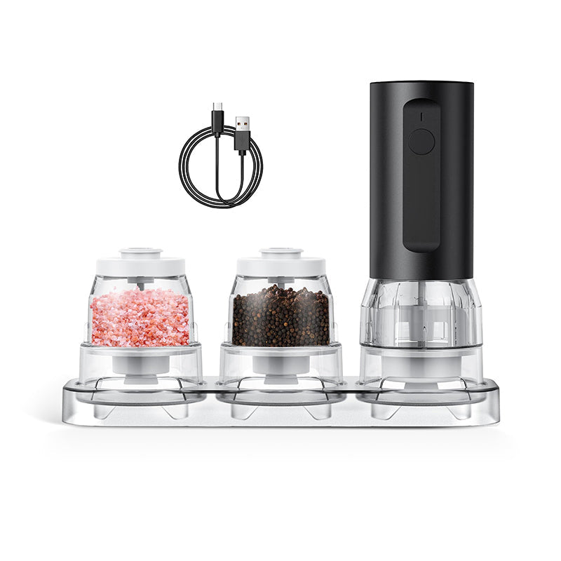 Sakerplus Rechargeable Electric Salt Pepper Grinder Set