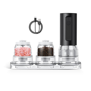Sakerplus Rechargeable Electric Salt Pepper Grinder Set