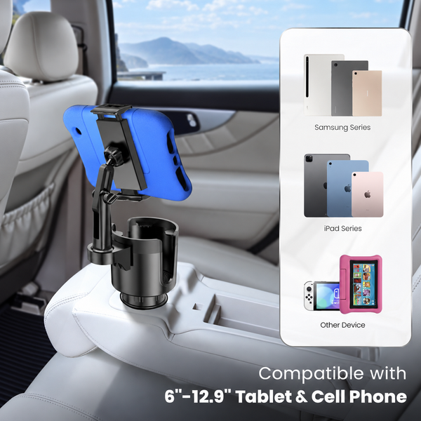 Sakerplus® 2-In-1 Car Cup Holder Phone Mount