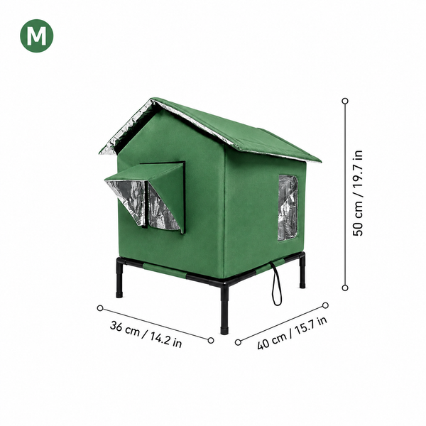 Sakerplus® Insulated Waterproof Outdoor Feral Cat House