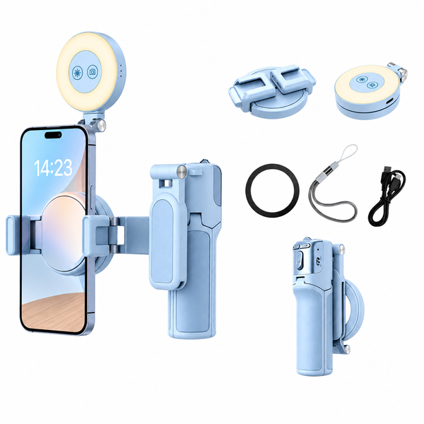 Sakerplus® Zoomable Magnetic Palm Grip Mini Selfie Stick