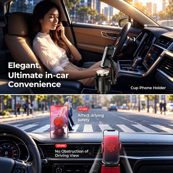 Sakerplus® 2-In-1 Car Cup Holder Phone Mount