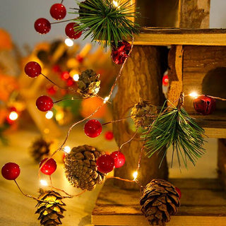 Christmas Pine Cone & Mulberry Decorative String Light