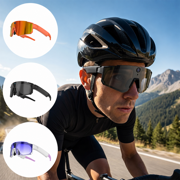 Sakerplus® Smart Cycling Camera Bluetooth Glasses