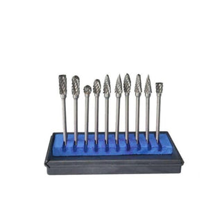 DOMOM 10pcs Tungsten Steel Grinding Head Set