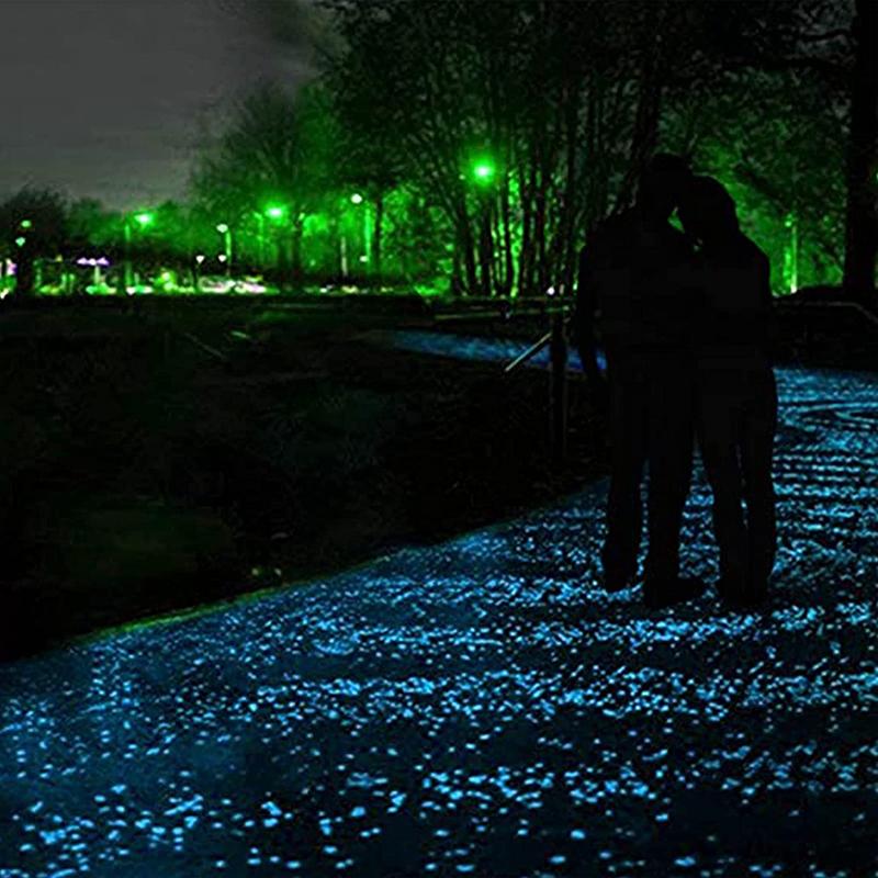Dark Luminous Garden Pebbles,100PCS