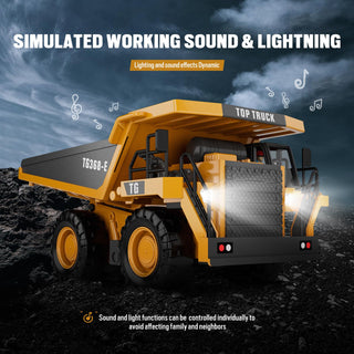 Sakerplus 9-Channel RC Metal Bulldozer