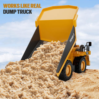 Sakerplus 9-Channel RC Metal Bulldozer