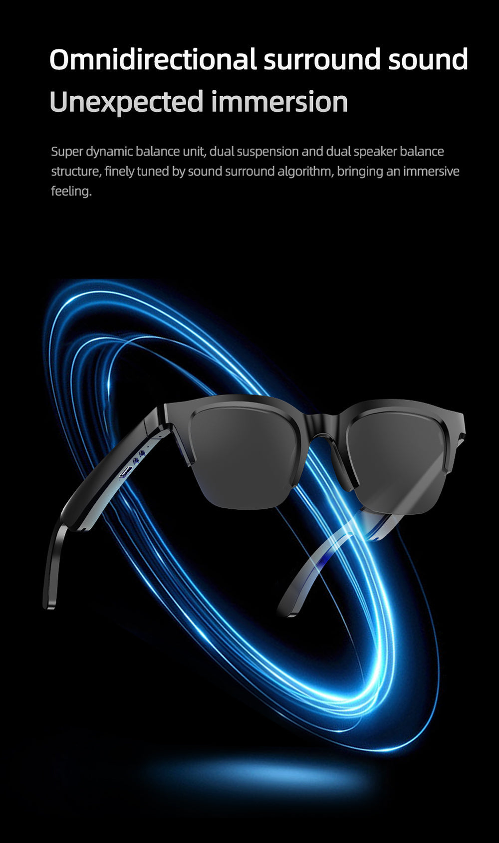 Sakerplus Smart Audio Glasses