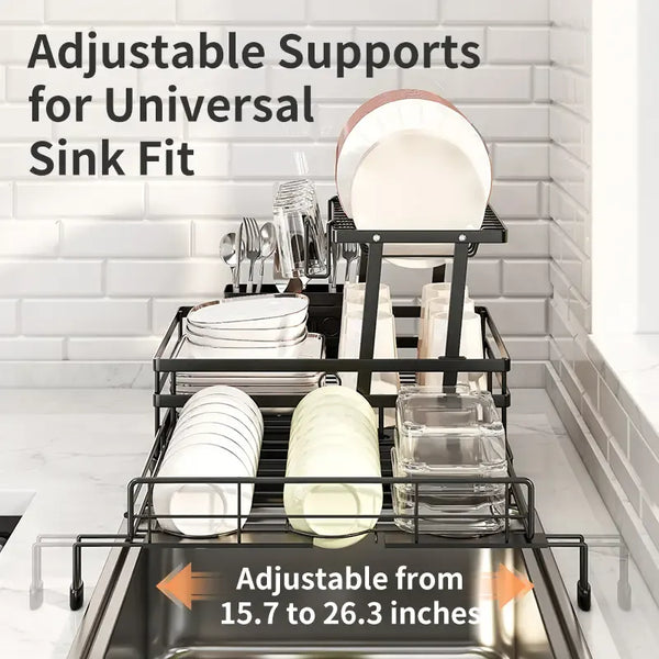 Sakerplus® Foldable Over Sink Dish Drying Rack