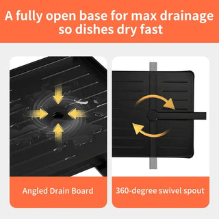 Sakerplus® Foldable Over Sink Dish Drying Rack