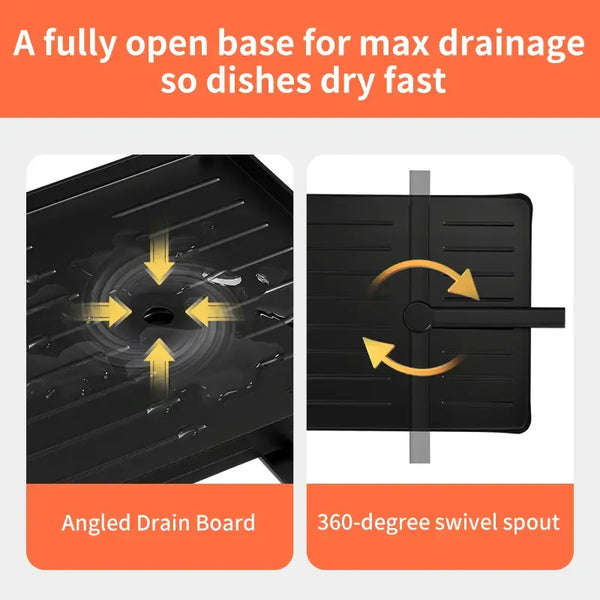 Sakerplus® Foldable Over Sink Dish Drying Rack
