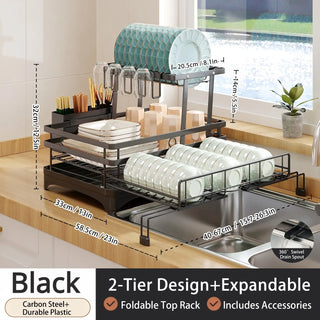 Sakerplus® Foldable Over Sink Dish Drying Rack