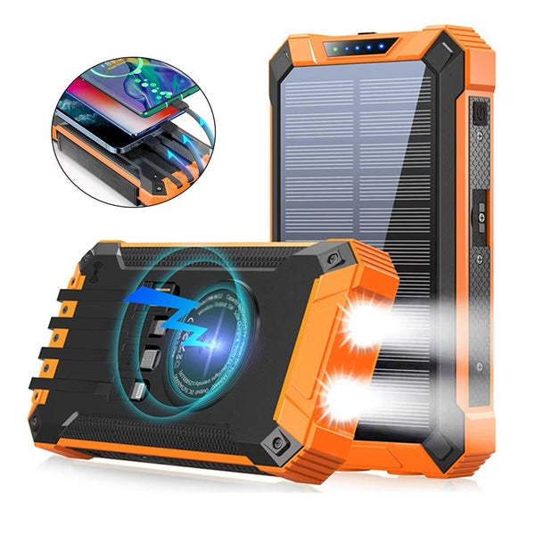 Sakerplus® Portable Solar Wireless Power Bank 20000mAh