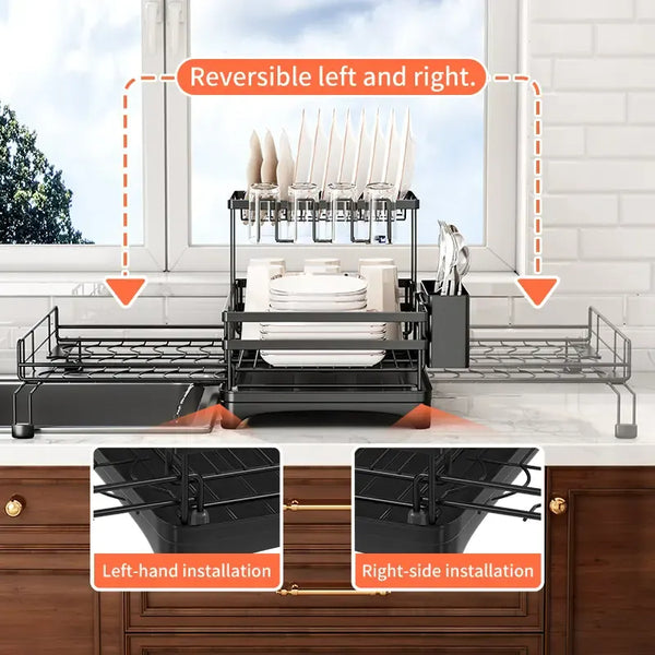 Sakerplus® Foldable Over Sink Dish Drying Rack