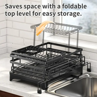 Sakerplus® Foldable Over Sink Dish Drying Rack