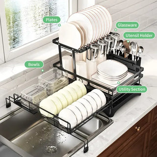 Sakerplus® Foldable Over Sink Dish Drying Rack